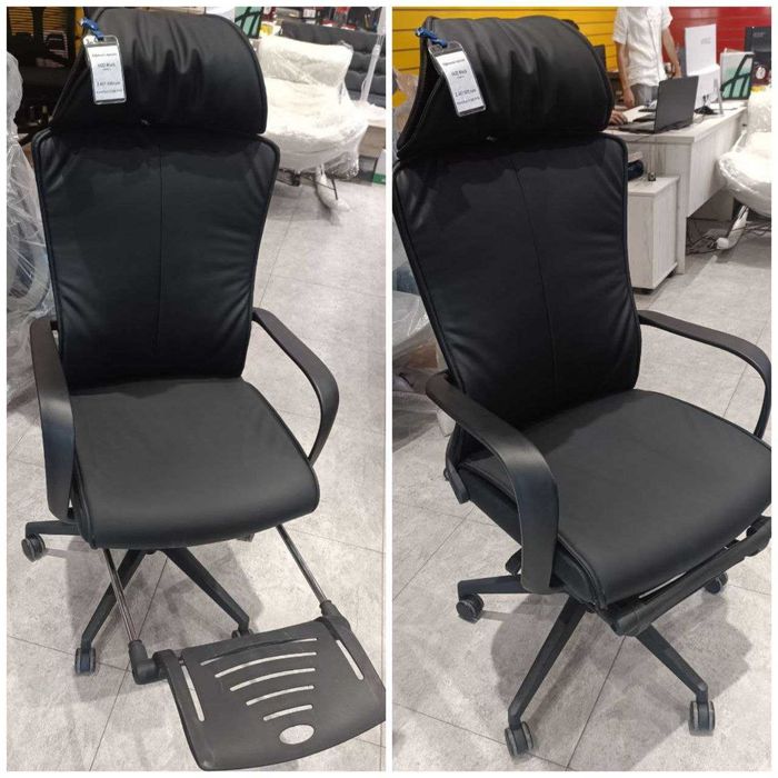 Кресло для офиса и дома -  Jazz (черный синий серый)