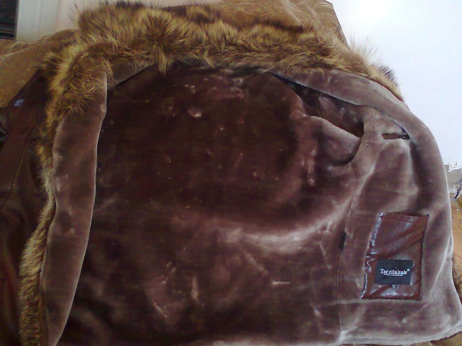 Куртка кожаная зимняя