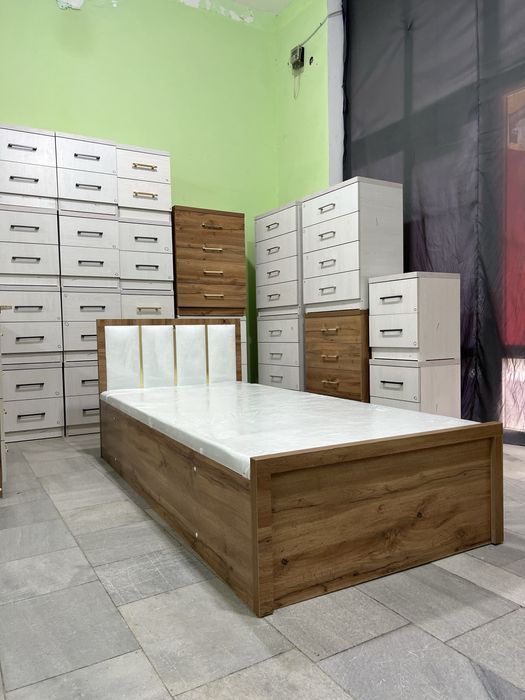 Односпальная кровать-сундук | 200×90 | Прочная МДФ