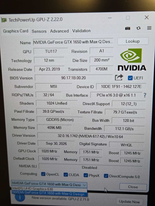 i5 | 1650-MaxQ | 8RAM | 256SSD | IPS FHD laptop лаптоп Msi МСИ gaming гейминг