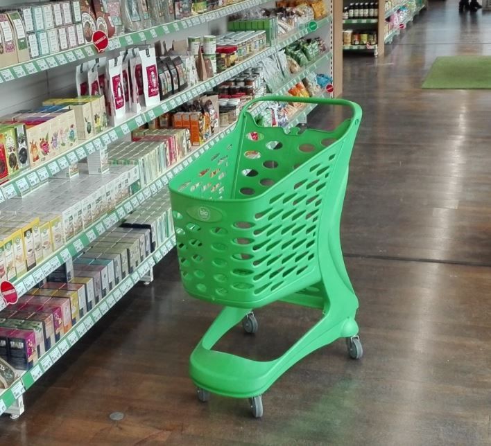 Покупательская тележка пластиковая Rabtrolley 80L