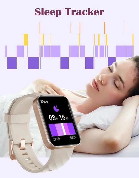 Смарт часовник 1.85" HD дисплей, Bluetooth calls, пулс, SpO2, IP68