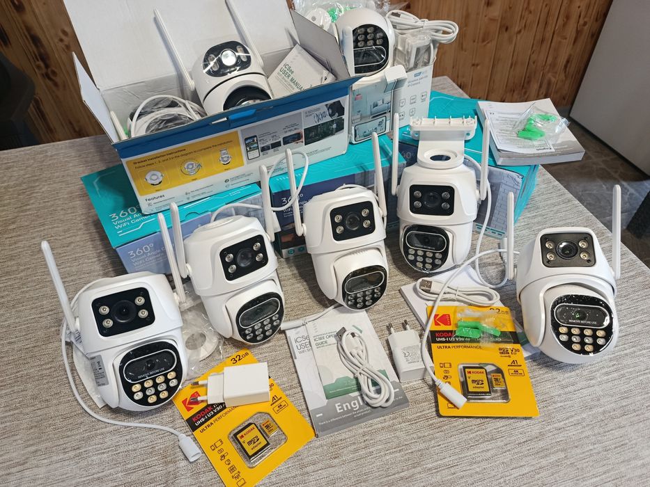 Нови wi-fi камери с ДВОЕН обектив и приложение ICSEE