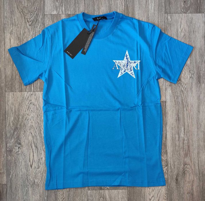 Нова мъжка тениска фланелка Amiri блуза фланелка памук heron