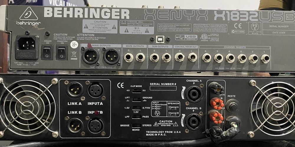 Аппаратура пульт и усилитель