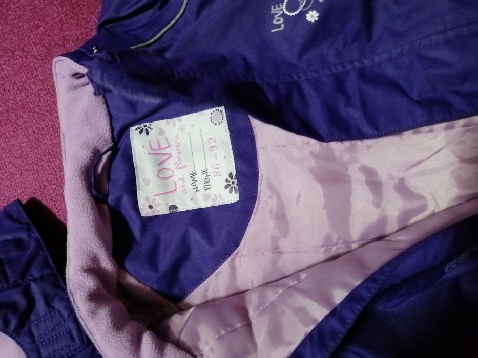 Combinezon / overall / costum iarna / salopetă 86cm fete - copii