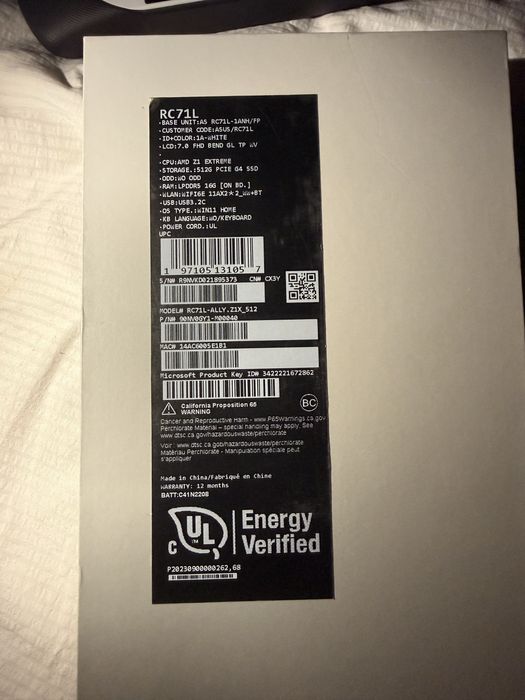 Asus Rog Ally Z1 Extreme