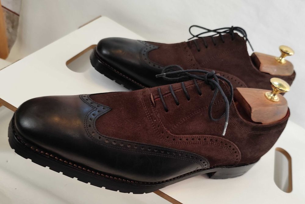 Pantofi de lux 41.5 42 lucrati manual Wellensteyn piele natural ed lim