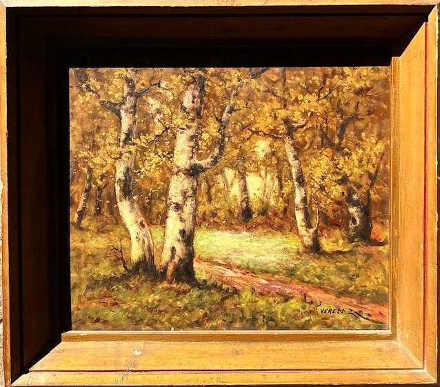 Tablou AUTENTIC, vechi, ulei/carton, 56x50cm VERES ZOLTAN (1868-1935)