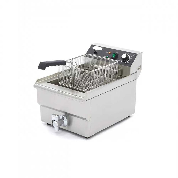 Фритюрник 16 л - с кран, студена зона и регулируем термостат