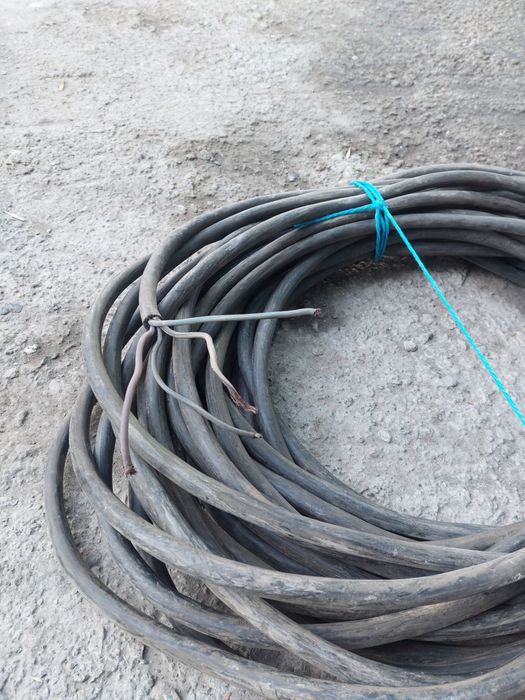 Кабель 4 жильный медный СССР 40 метров цельный