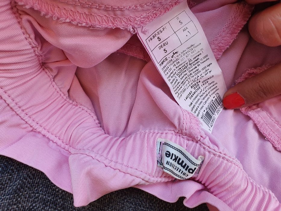 Къси панталонки,розови,цвят пудра,H&M,Pimkie