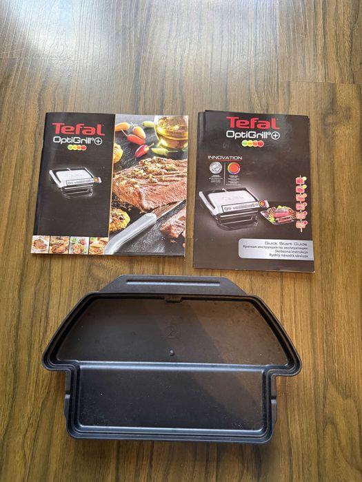Грил Tefal OptiGrill+ GC712D34. Пълен комплект