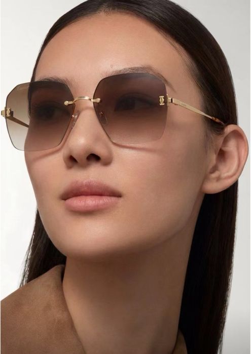 Ochelari de Soare Cartier CT0591S Full Box [Verificare Colet] Gold