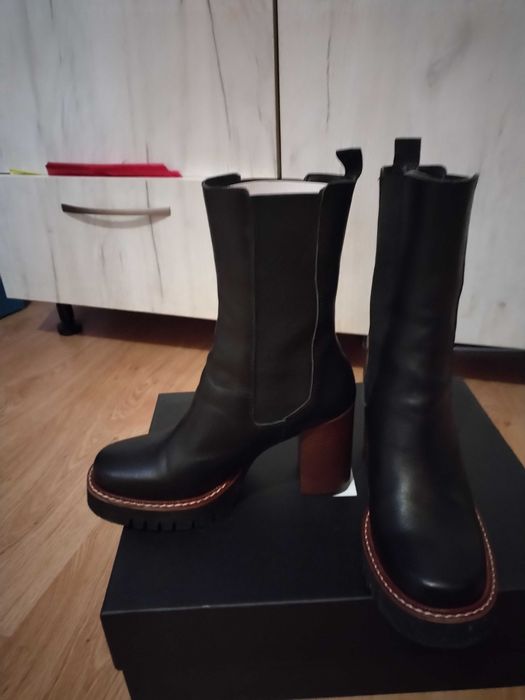 Botine dama din piele