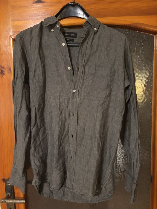 Мъжка ленена риза Massimo Dutti, S размер
