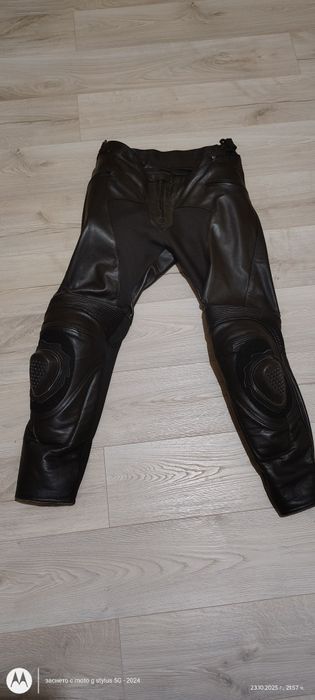 Кожен мото панталон