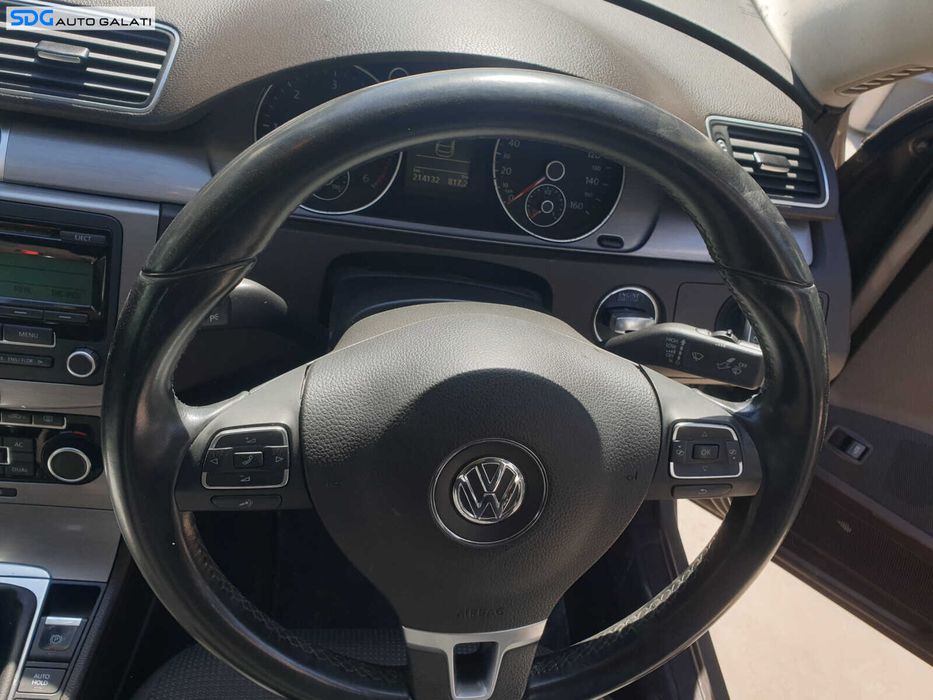 Volan 3 Spite din Piele cu Comenzi FARA Airbag Volkswagen Passat B7 2010 - 2015 [LR0482]