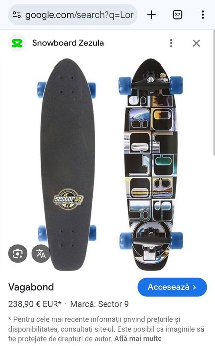 Vand Skate Longboard Cruiser SurfSkate Skateboard