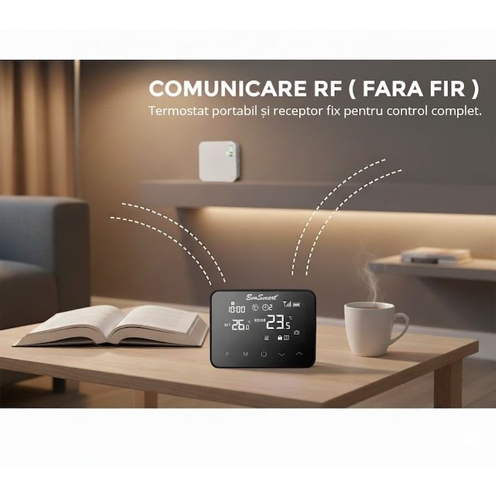 Termostat de ambient inteligent EvoSmart WT-20,WI-FI