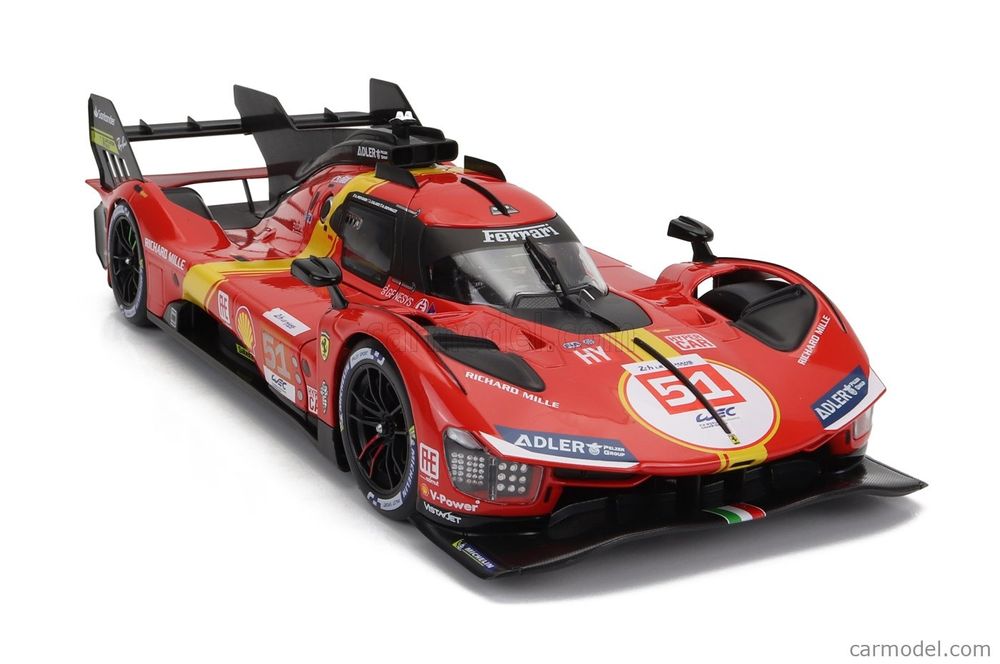 499P 3.0L Turbo V6 Team Ferrari AF Corse N 51 Winner 24h Le Mans 2023