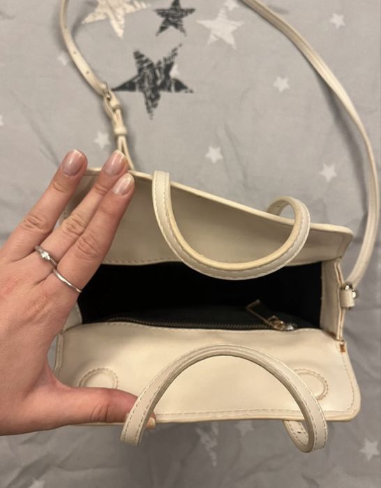 Geanta crossbody alba