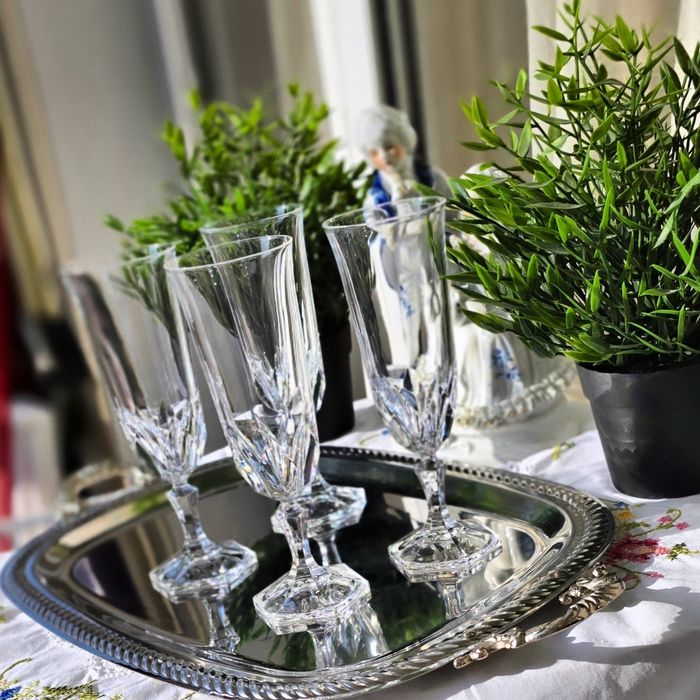 Кристални чаши за шампанско