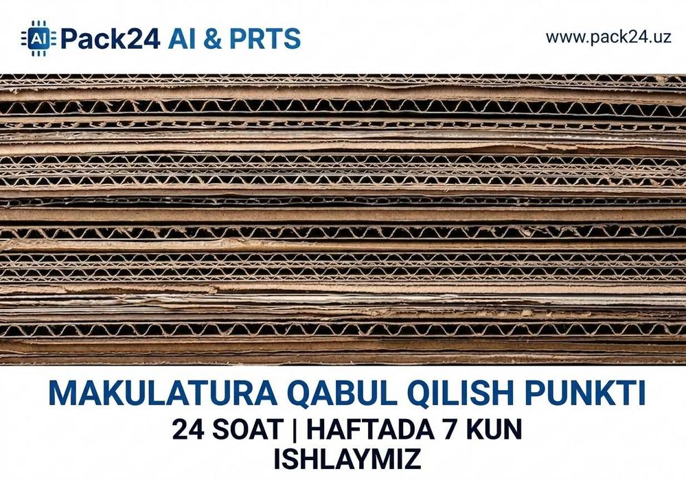 Karton qutilar va makulatura qabul qilish (Oʻzimiz olib ketamiz)