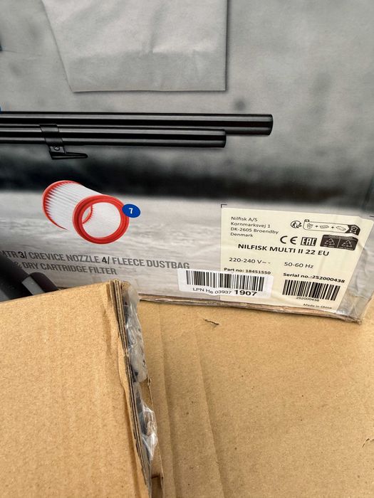 Aspirator umed și uscat Nilfisk Multi II, 22L, 1200W