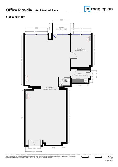 Дава се под наем Офис в Пловдив, Център - 130 кв.м за 1581 € - Снимка #1
