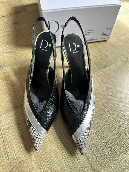 Pantofi varf ascutit noi din piele 38-38.5