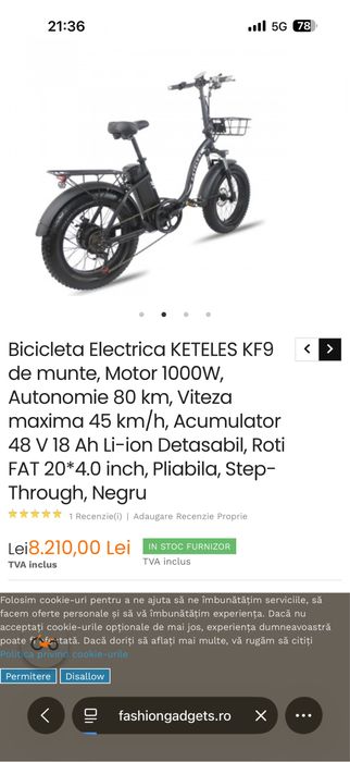 Bicicleta electrica Keteles