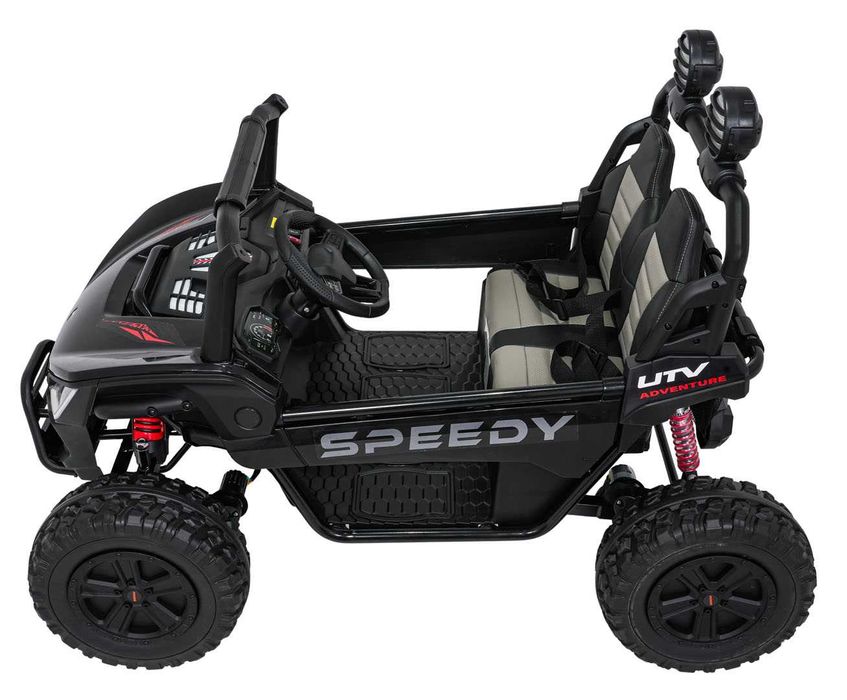 UTV electric pt copii cu 2 locuri Buggy 4x4 24V 350W (3558) Negru