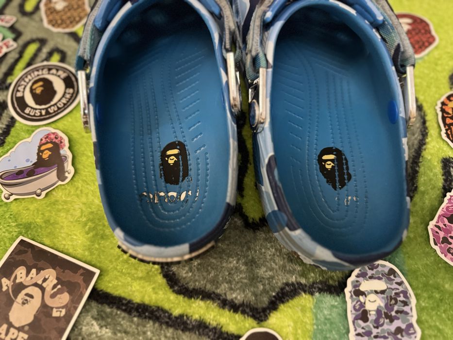 Кроксы Bape синие 40-41 размер