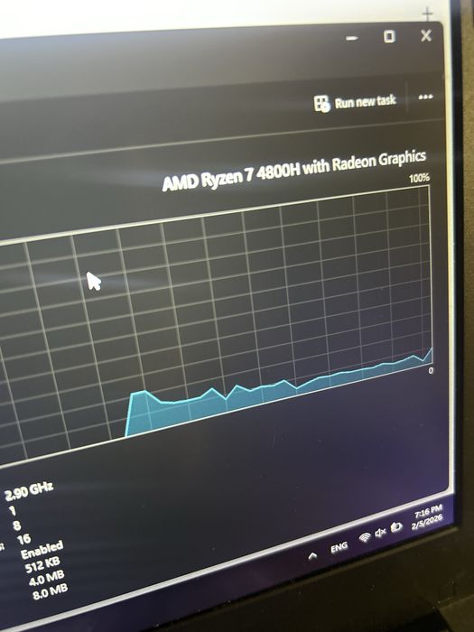 Лаптоп ASUS TUF F17 GTX 1650, Ryzen 7 4800H, 1TBssd, 16GB RAM