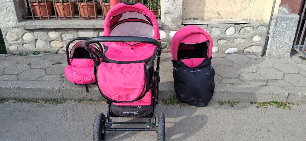 Adbor - Бебешка комбинирана количка S-Line 3 в 1