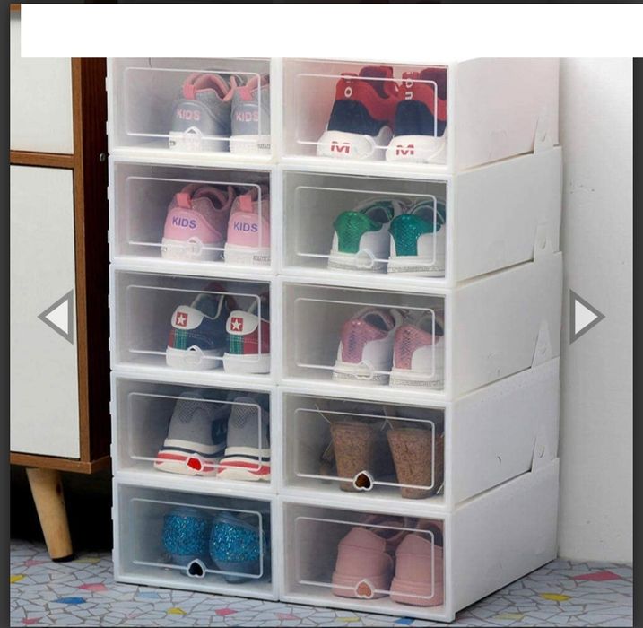 Кутия за съхранение на обувки прозрачна