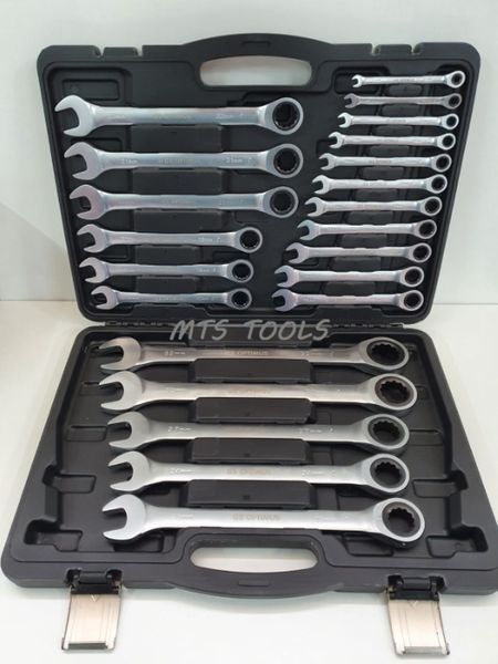 Trusa chei combinate cu clichet 6-32mm chrome vanadium 22 piese