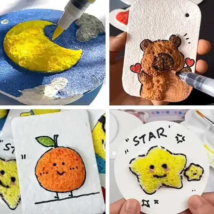 Магическа 3D Хартия за Рисуване (Надува се с вода) 20 бр. комплект