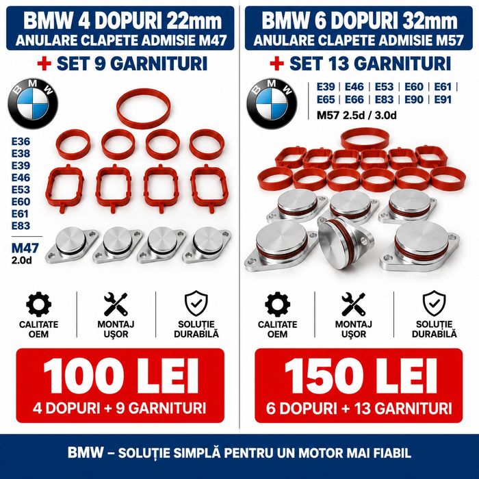 Kit anulare clapete admisie BMW N57 N57N N57Z N57X + garnituri