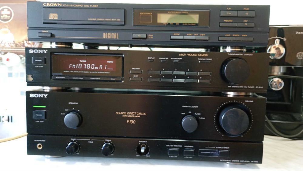 SONY уредба усилвател тунер сд плеър цд плеар cd player tuner amp сони система