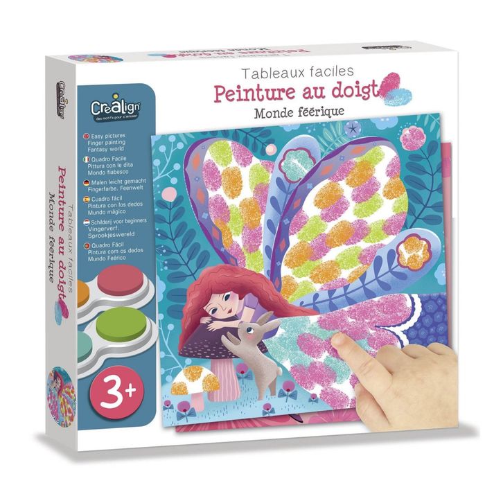 Детски комплект за рисуване с пръсти “Света на феите” - Créa Lign‘
