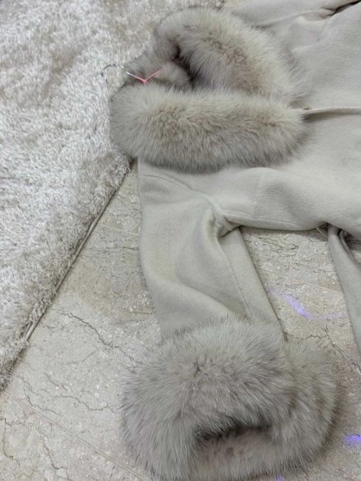 Палто с естествен косъм