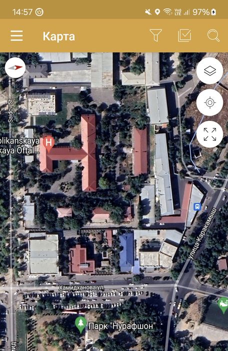 К. Камиш 2/1  50сот земля вдоль дороги углавой фасад 115метр