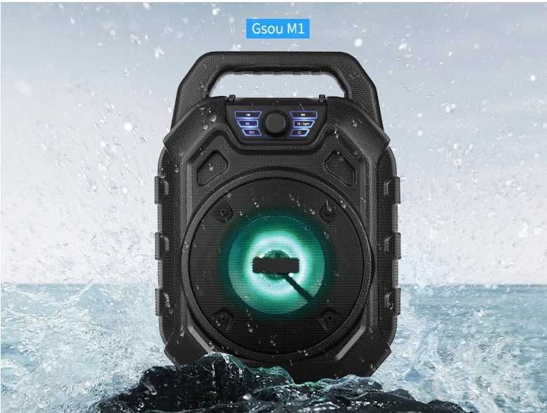 GSou М1  Колонка Громкоговоритель Караоке 20W громкий и чистый звук