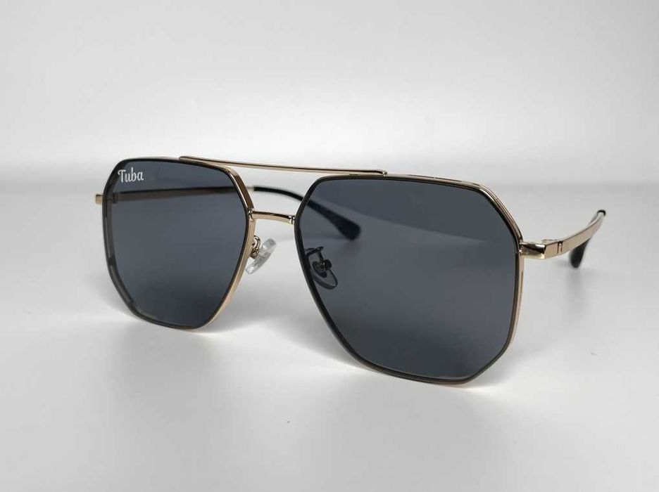 Солнцезащитные поляризационные золото очки авиаторы SUN-CR2261-GOLD