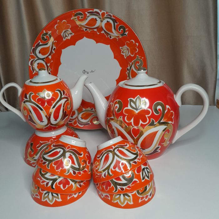 Сервиз чайный с пиалами советского периода