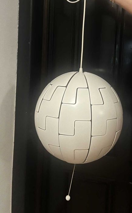 Vand lustre albe reglabile