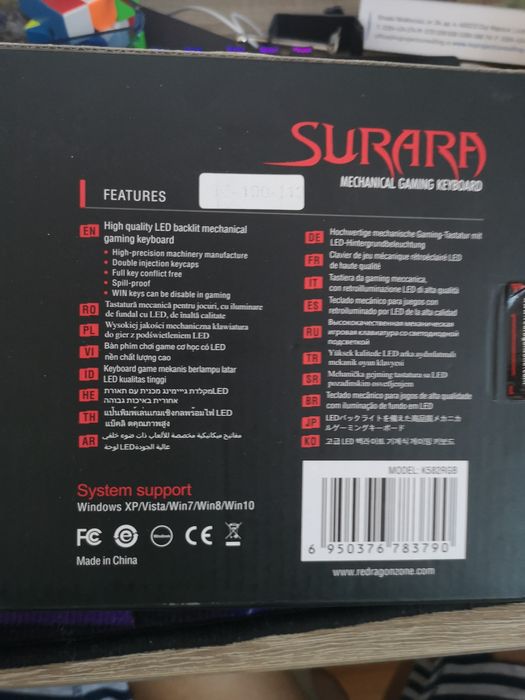 Tastatura mecanica redragon performanta pentru jocuri