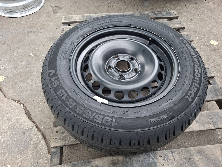 1бр. РЕЗЕРВНА 15" 5Х112мм Ауди, Фолксваген/ 5X112mm VW с гума 195 65 15